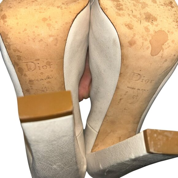 Christian Dior Paris France Runway Catwalk Model Sample bone white silve… - Picture 6 of 7